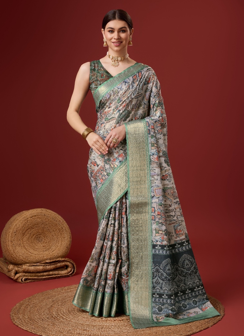 Cotton Digital Saree