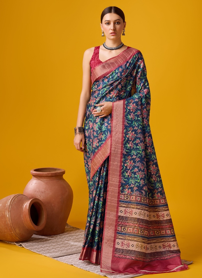 Cotton Digital Saree