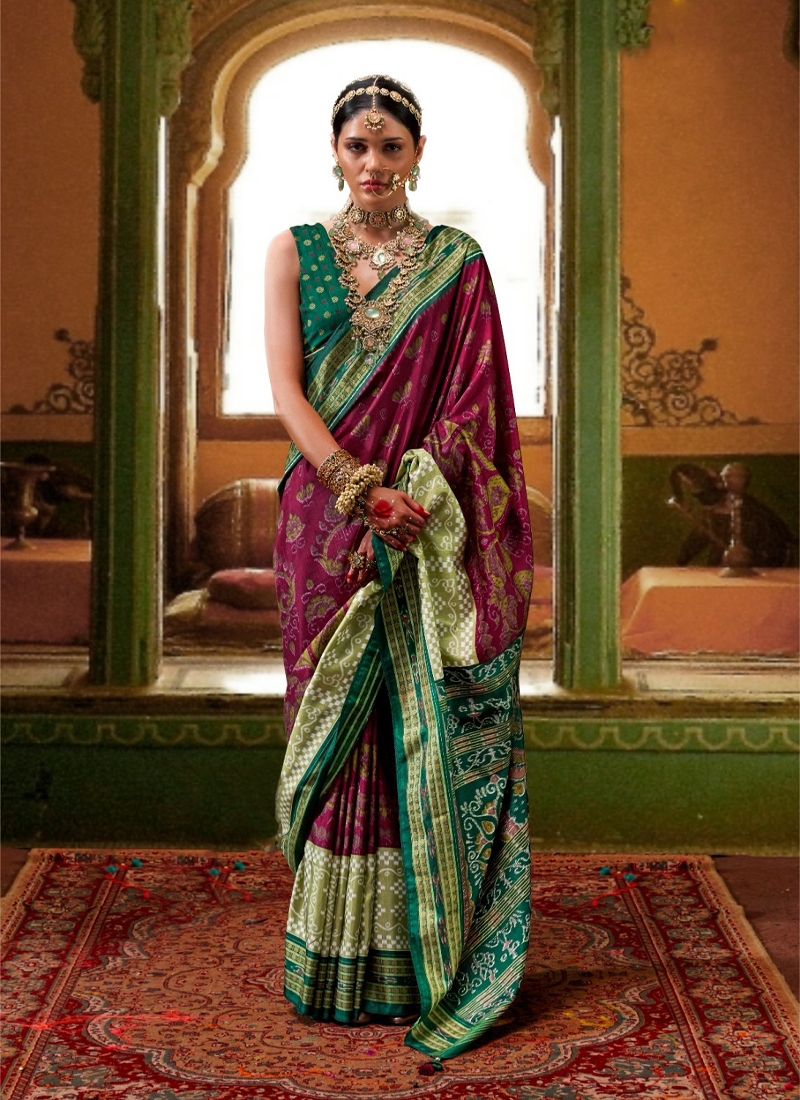 Sigma Silk Traditional Saree in Purple