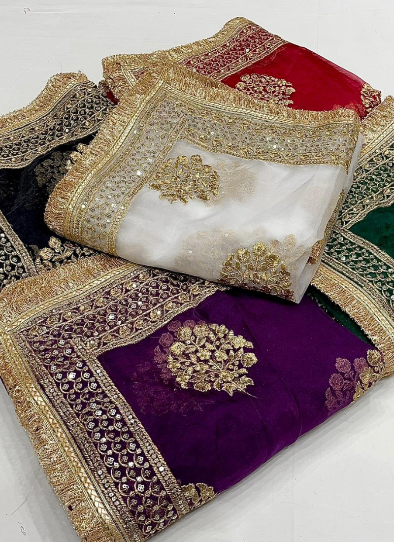 Custom Made Soft Silk Jacquard Embroidery Lehenga