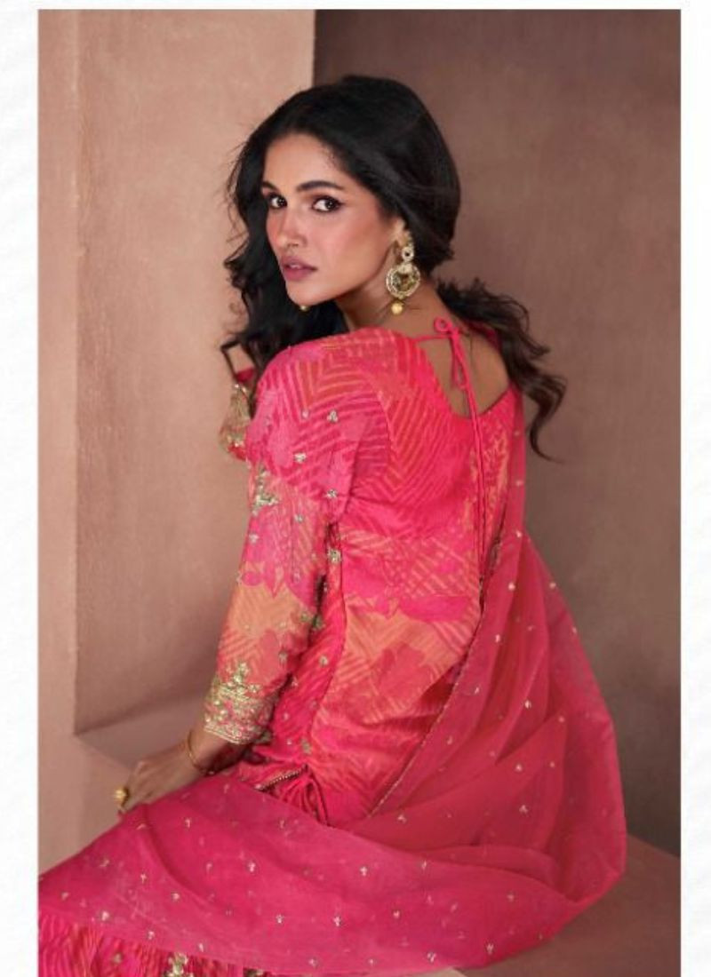 Real Georgette Suit in Pink
