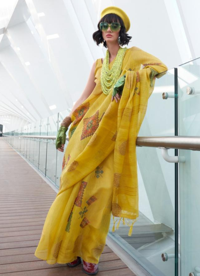 Designer Hand Wooven Silk Saree